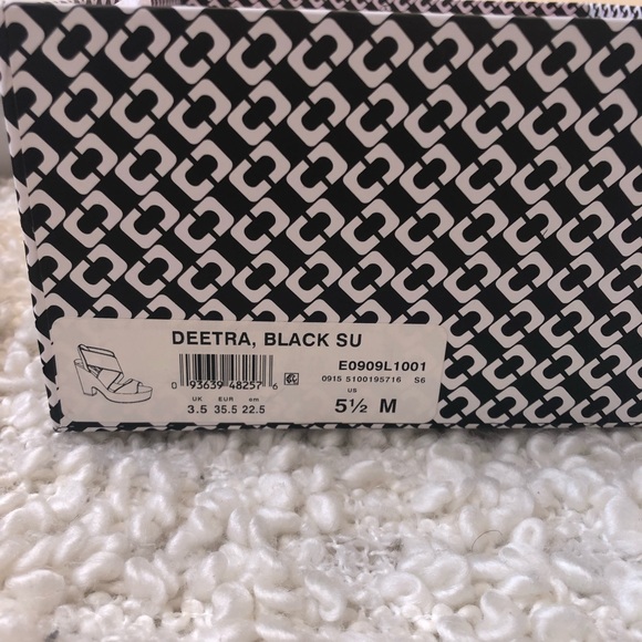 DVF Black Wedges US Size: 5 1/2 M - Picture 4 of 4